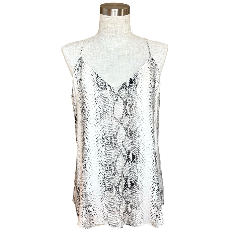 Stitch Fix Lavender Brown Madora Racerback Cami Snakeskin Tank